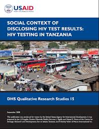 Social Context of Disclosing HIV Test Results: HIV Testing in Tanzania