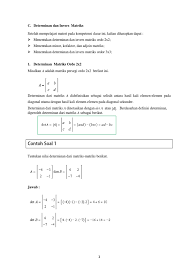 Check spelling or type a new query. Contoh Soal Invers Matriks Berordo 2