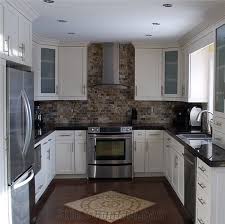Backsplash Black And White Granite Countertops Stone With The Black Granite Add Some Color Earth Tones With Black White Black Granite Countertops Slate Backsplash Black Countertops