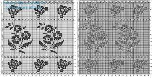 Visualizza altre idee su uncinetto, schema e filet all'uncinetto. Schema Filet Uncinetto Gratis Tenda Con Fiori Disposti A Strisce Filet Crochet Crochet Patterns Curtain Patterns