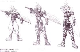 Ff7 cloud strife sketch by kouji134 on deviantart. Cloud Strife Ff7 Ehrgeiz Art Gallery Tfg
