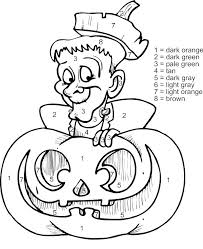 Well, each page gives the sophisticated pictures as well with many details to color. Halloween Color By Number Best Coloring Pages For Kids