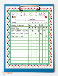 Free Printable Chore Charts Organization Printable Chore
