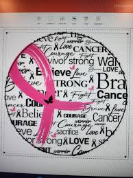 Breast Cancer Inspirational Wreath Sign