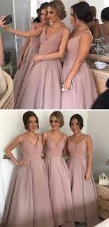 Gorgeous Pretty New Arrival Off Shoulder V Neck Sparkly Long Bridesmaid Ball Gown Wg69 Pink Bridesmaid Dresses Custom Bridesmaid Dress Satin Bridesmaid Dresses