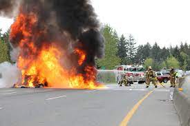 The cause of the fire is not known at this time. Crews Put Out Semi Truck Fire On The Highway In Ladysmith Port Alberni Valley News