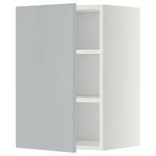 When looking to replace your kitchen units and sets, you should think practically as well as aesthetically. Metod White Veddinge Grey Wall Cabinet With Shelves 40x60 Cm Ikea