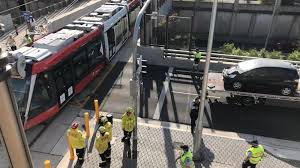 Days without an lrt collision! Light Rail Tram And Car Collide In Inner Sydney