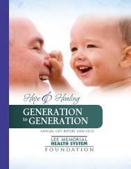 Lee Memorial Health System Foundation 2008 Annual Gift Report