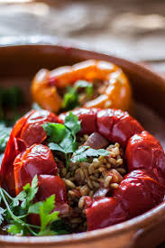 Vegan Gefullte Paprika Einfache Gerichte Rezepte Hauptgericht
