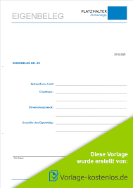 Sie erstellen pro mitarbeiter ein arbeitsblatt, oder drucken sich pro mitarbeiter einen stundenzettel (dina4 format) aus. Eigenbeleg Muster Kostenlose Vorlage In Word Excel Zum Download