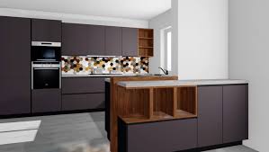 Meine Neue Traumkuche Von Alno In Anthrazit Dunkle Kuche Mit Echtholz