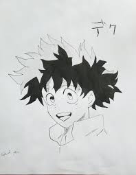 Experiment with deviantart's own digital drawing tools. Orasnap Deku Drawing Easy Deku Drawing Deku My Hero Academia