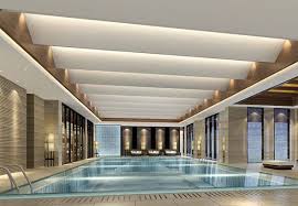 Karen Wang Interiors Helps Design Jw Marriott Zhejiang Anji In China S Yangtze River Delta Hotel Swimming Pool Dream Pool Indoor Indoor Outdoor Pool