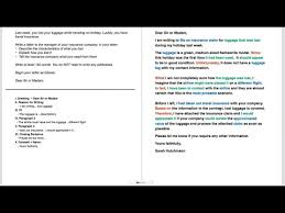 Paragraphs of the modified block letter format are usually not indented and they are aligned to the left margin of the page. Ielts General Writing Task 1 Formal Letters Youtube