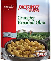 Crunchy Breaded Okra Southern Classics Vegetables Pictsweet Farms Okra Frozen Fry Air Fryer Recipes Healthy