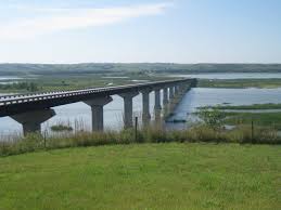 Niobrara Nebraska Chief Standing Bear Bridge Going Across Missouri River To South Dakota Niobrara River North Platte Falls City