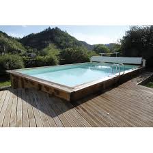 Piscine Bois Linea Rectangulaire Distripool