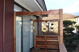 物干し ウッドデッキ