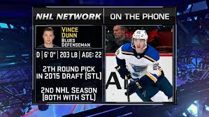Vince dunn is a canadian professional ice hockey defenceman currently playing for the st. Nhl Tonight Vince Dunn Nhl Com