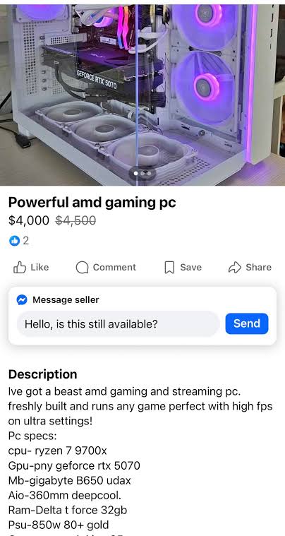 Clear photos and detailed spec listings help convert marketplace browsers into buyers, AI generated