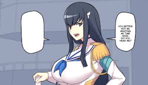 Satsuki Kiryuin gets her ass fucked (Short Comic Dub)