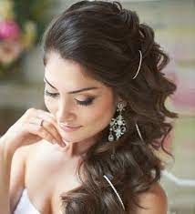 This wedding hairstyle for long hair is called waterfall braid is an interesting version of an ordinary down style. 10 Latest And Stylish Wedding Hairstyles For Curly Hair