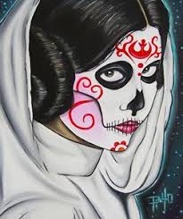 Find the perfect day of the dead stock photos and editorial news pictures from getty images. Day Of The Dead Leia Art Of Pinto Paintings Prints Entertainment Movies Science Fiction Movies Artpal