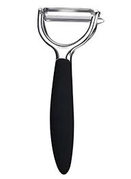 Black And White Image Of Potato Honsen Potato Y Peeler Stainless Steel Vegetable Peeler For Fruit Black Vegetable Peeler Vegetables Peelers