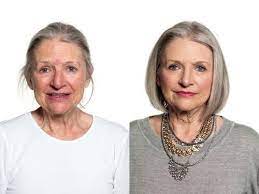 Cool Makeup For Gray Hair Makeup For Older Women Makeup For 50 Year Old Beauty