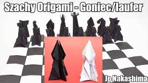 Szachy laufer goniec szachownica strategia królewska gra figury szachowe wieża pionek koń. Szachy Origami Goniec Laufer Youtube