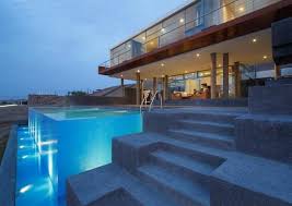 20 Stunning Glass Swimming Pool Designs Contemporary Beach House Modern Beach House Beach House Design