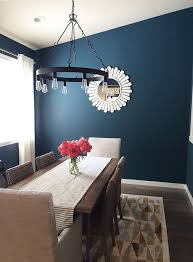 Atomic metal & brass legs. Meet Cassie An Introduction And Mini Home Tour Dining Room Blue Dining Room Small Farmhouse Dining Room