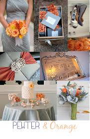 Pewter Orange Wedding Inspiration Orange Wedding Pewter Wedding Fall Wedding