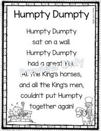 nursery rhymes printables teaching resources teachers pay teachers