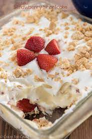 No Bake Strawberry Shortcake Dessert Crazy For Crust Recipe Desserts Strawberry Shortcake Dessert Dessert Recipes