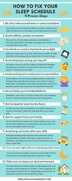 How To Fix Your Sleep Schedule 11 Proven Steps Healthy Sleep Habits Sleep Health Sleep Schedule