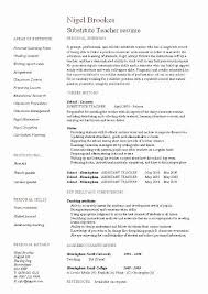 Building up your teacher resume skills. Substitute Teacher Skills For Resume Best Of Substitute Teacher Resume Example Template Sample Teacher Resume Teacher Resume Template Teaching Resume