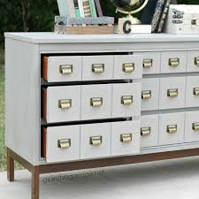 Amgiimor 36pcs library file drawer pull, bronze label holder cabinet pulls card catalog drawer handles vintage tag frame cabinet handles for office(70 x 30mm) 5.0 out of 5 stars 1. 21 Amazing Diy Card Catalogs And Industrial Storage Makeovers Girl In The Garage