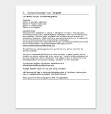 Funders that request concept papers often provide a template or format. Concept Note Template 22 For Word Pdf Format