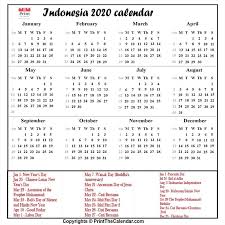 All dates and times are given both in coordinated universal time (utc) and africa/accra time. Indonesia Holidays 2020 2020 Calendar With Indonesia Holidays