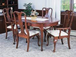 American by martinsville queen anne cherry wood oval dining table 6 chair. Adelia Queen Anne Oval Table Countryside Amish Furniture