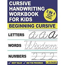 This page allows you to create a worksheet of text for cursive writing practice. Buy Cursive Handwriting Workbook For Kids 3 In 1 Writing Practice Book To Master Letters Words Numbers Cursive Writing Practice Book To Learn Writing Beginning Cursive Handwriting Workbooks Paperback February 6