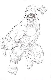 Hulk Pencils By David Williams Hulk Sketch Drawing Cartoon Characters Hulk Art
