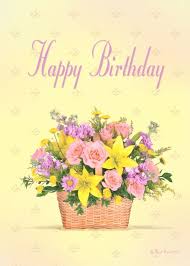 Happy Birthday Peach Roses And Yellow Lilies Bouquet Card Ad Sponsored Peach Roses Happy Birthday Lily Bouquet Peach Roses Yellow Lily