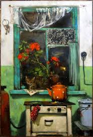 Mariya Chepeleva Polunochnyj Chaj Window Art Art Painting Museum Of Contemporary Art