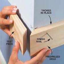 If a wall is longer then the length of a single piece of molding, two pieces should be mitered. Home Dzine Home Diy Diy Chair Rail