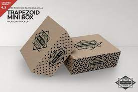Download Trapezoid Mini Boxes Mockup Box Mockup Mockup Free Psd Free Packaging Mockup