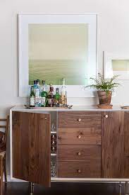 Green With Mermaid Sheen Bars For Home Home Decor Modern Buffet