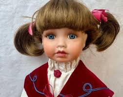 Porcelain Doll (Named Ruby) from Alberon Collection